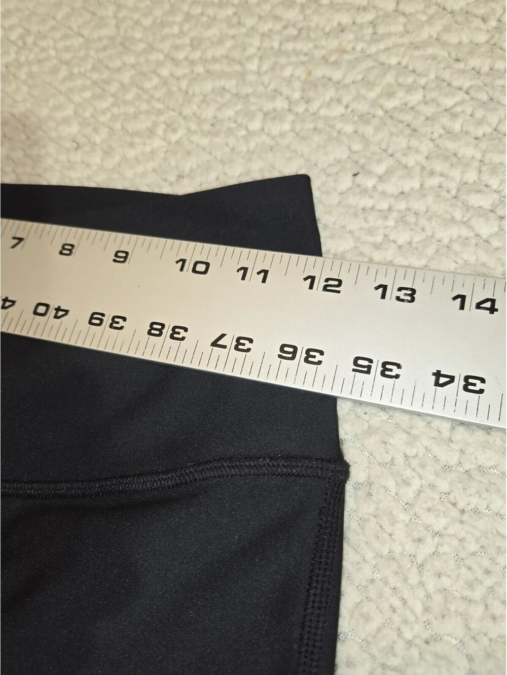Alo Yoga Moto Leggings Black High Waisted Ribbed Mesh Panels Womens Size M